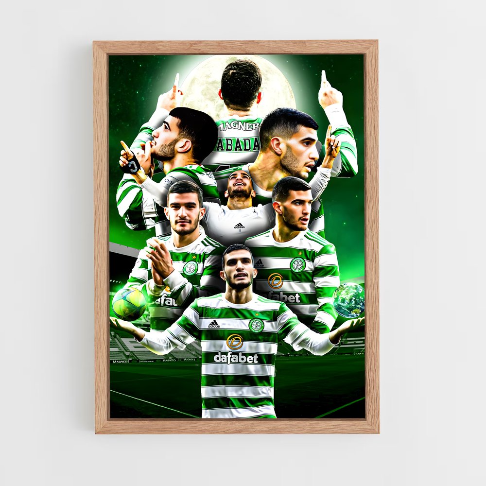 the-celtic-fc-8 cadre Bois clair