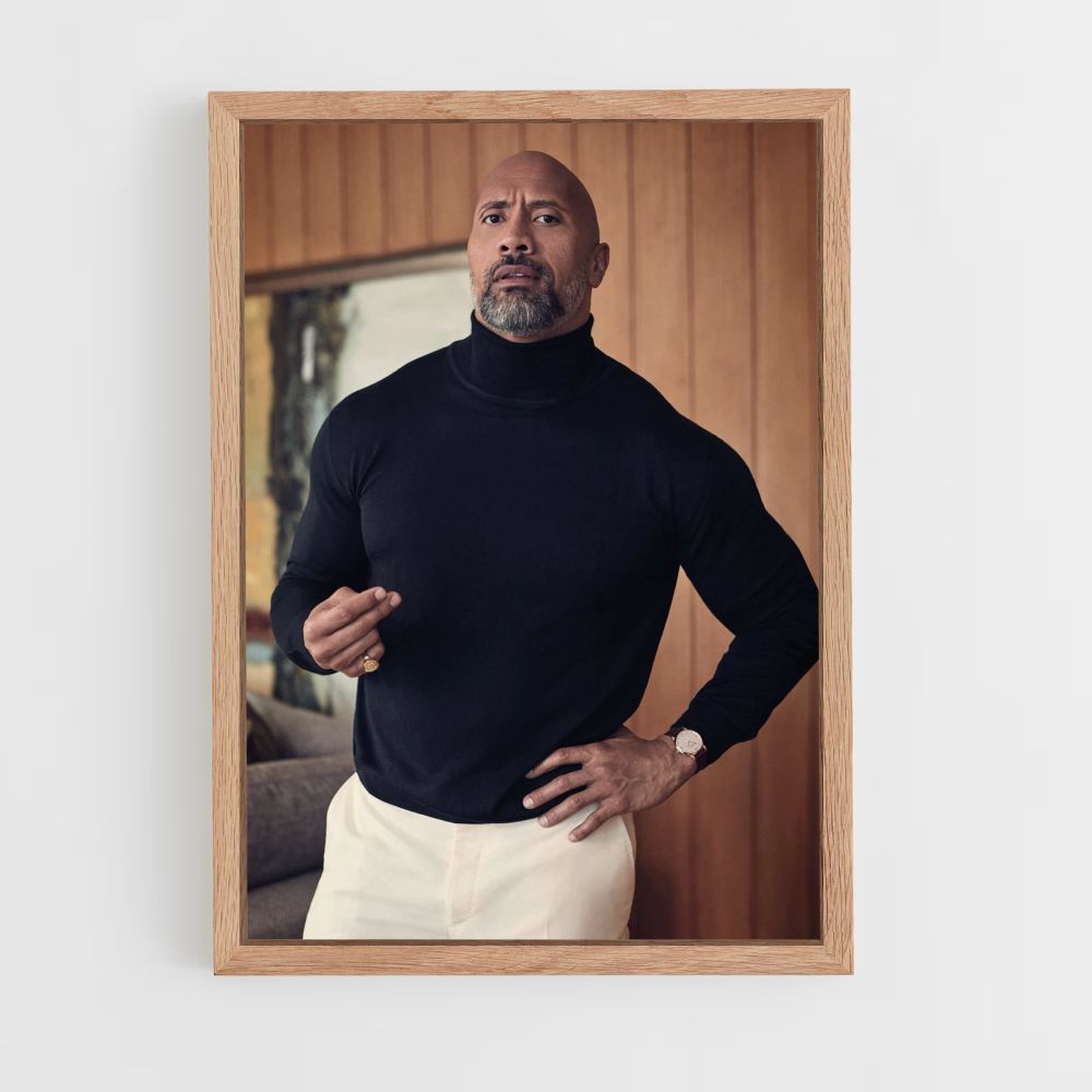 Poster Dwayne Johnson Stijlvol