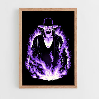 the-undertaker-8 cadre Bois clair