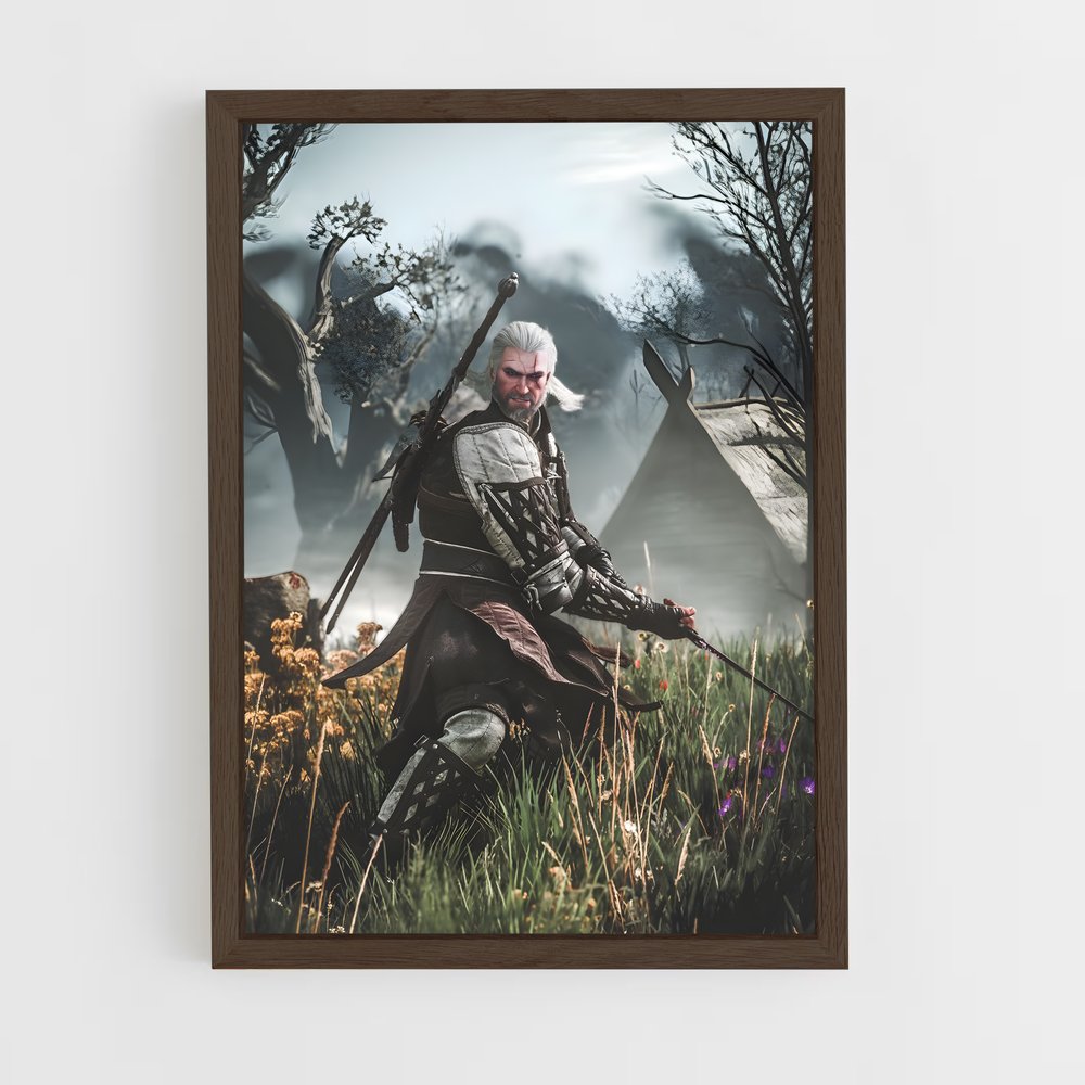 the-witcher-5 cadre Bois foncé