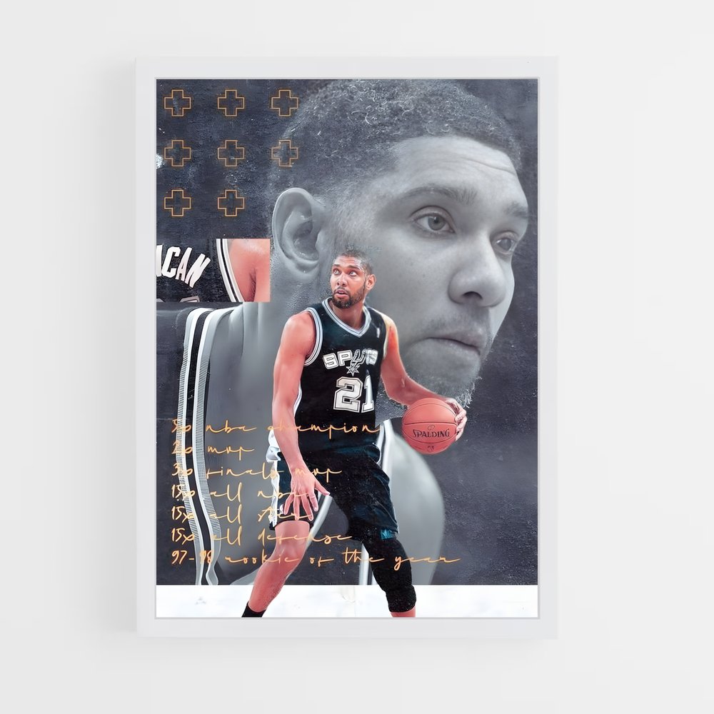 tim-duncan-3 cadre Blanc