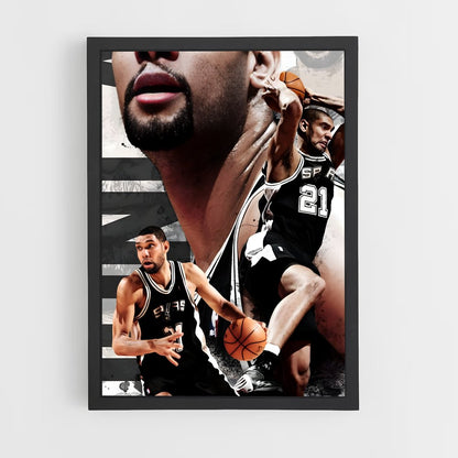 tim-duncan-4 cadre Noir