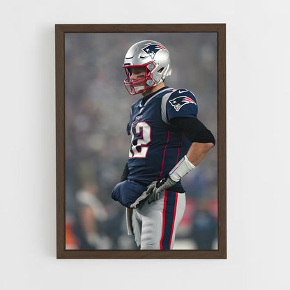 tom-brady-7 cadre Bois foncé