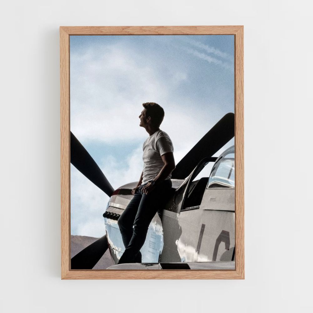 Top Gun vliegtuigposter