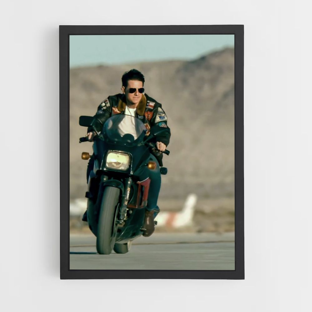 Top Gun motorfiets-poster