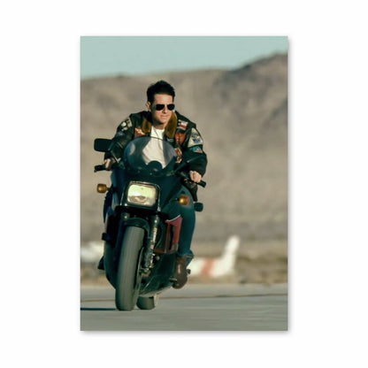 Top Gun motorfiets-poster