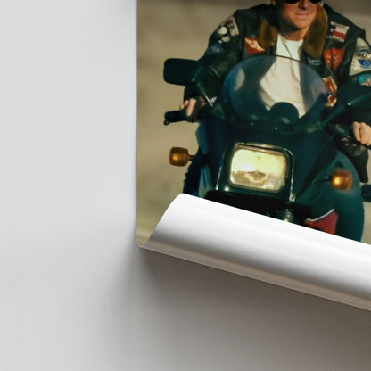 Top Gun motorfiets-poster