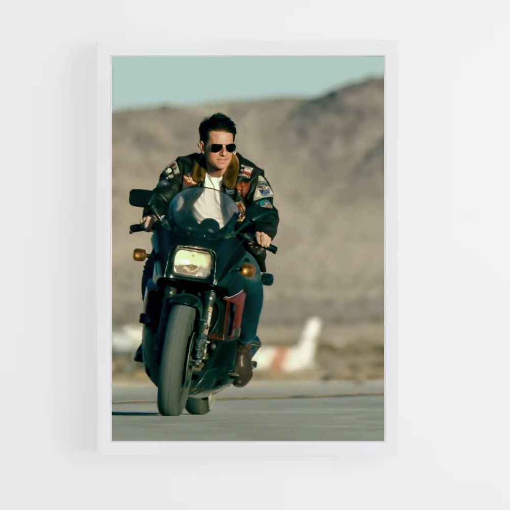 Top Gun motorfiets-poster