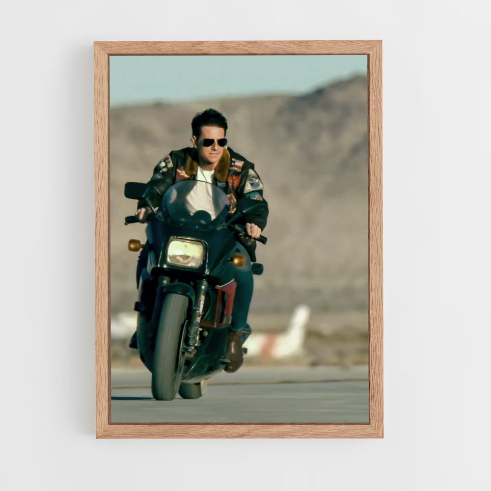 Top Gun motorfiets-poster