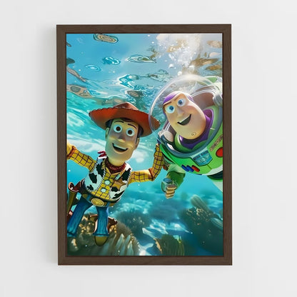 toy-story-11 cadre Bois foncé
