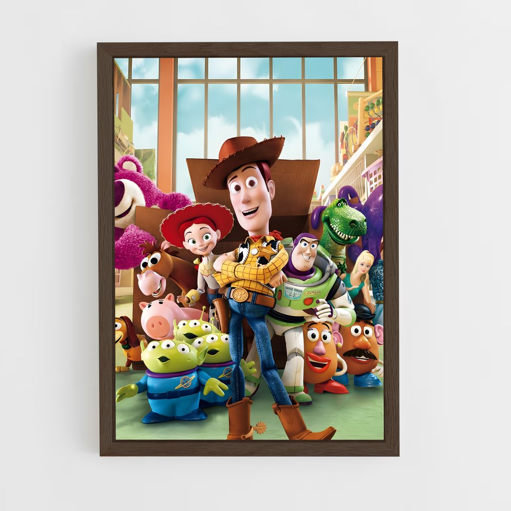 toy-story-2 cadre Bois foncé