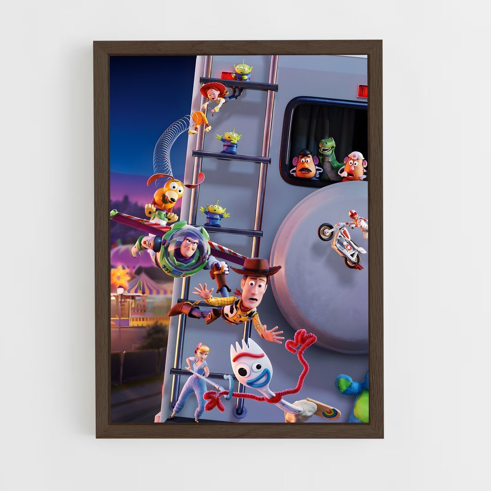 toy-story-6 cadre Bois foncé