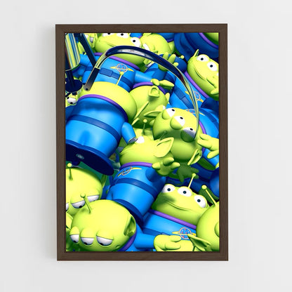 toy-story-9 cadre Bois foncé