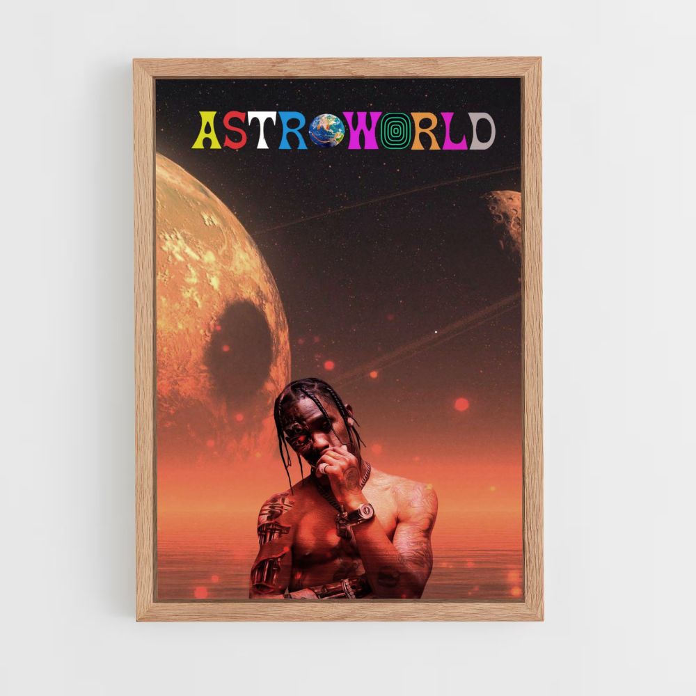 Poster Travis Scott Esthetisch