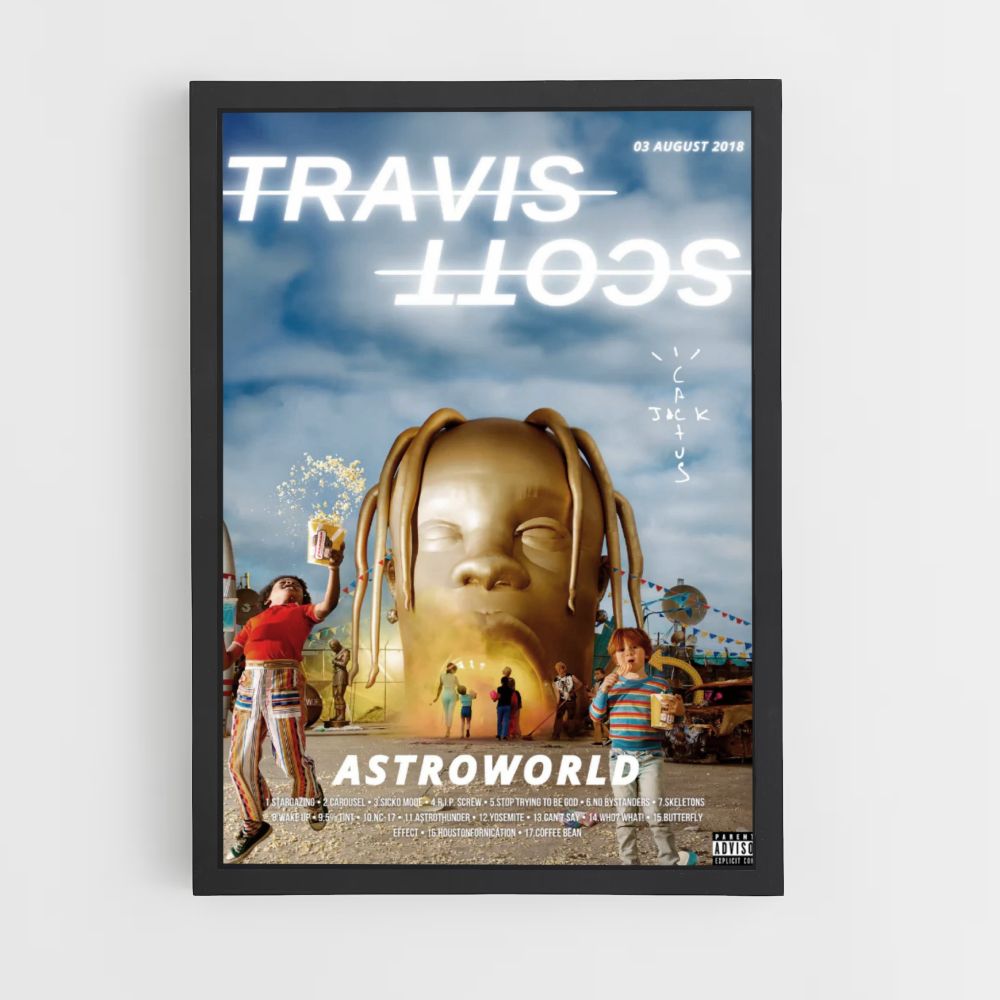 Affiche Travis Scott Gold