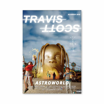 Affiche Travis Scott Gold