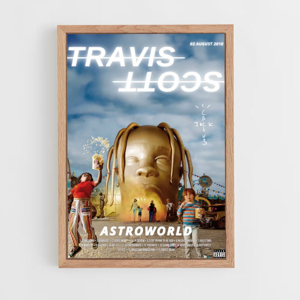 Affiche Travis Scott Gold