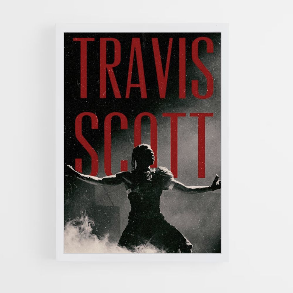 Poster Travis Scott Rood