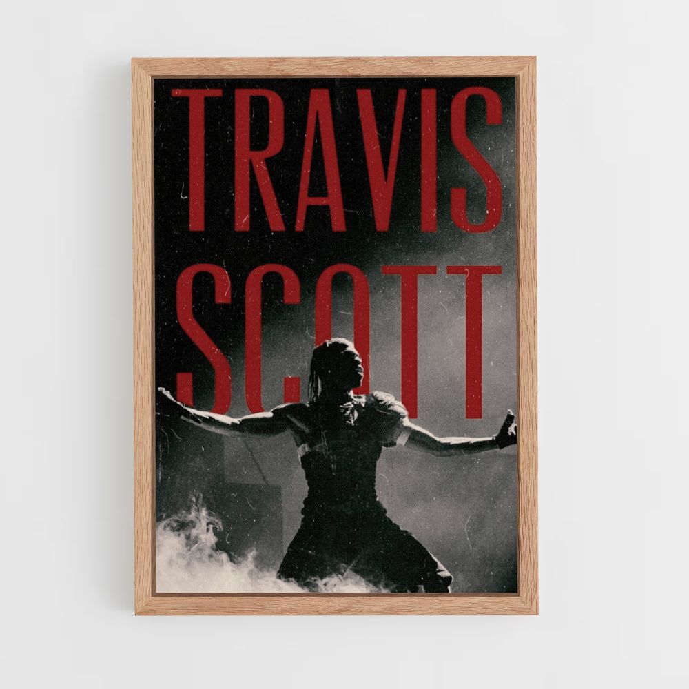 Poster Travis Scott Rood