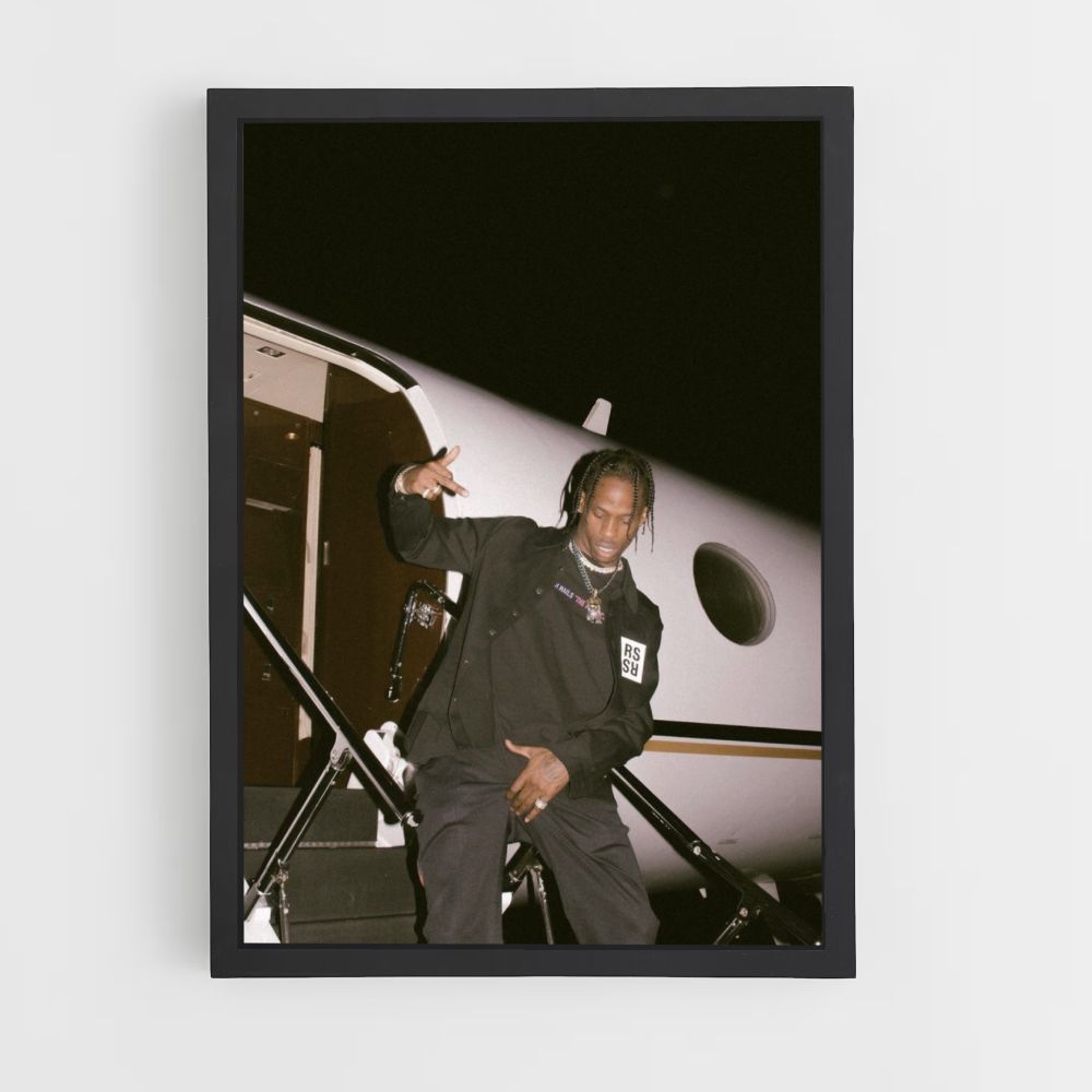 Travis Scott privéjetposter