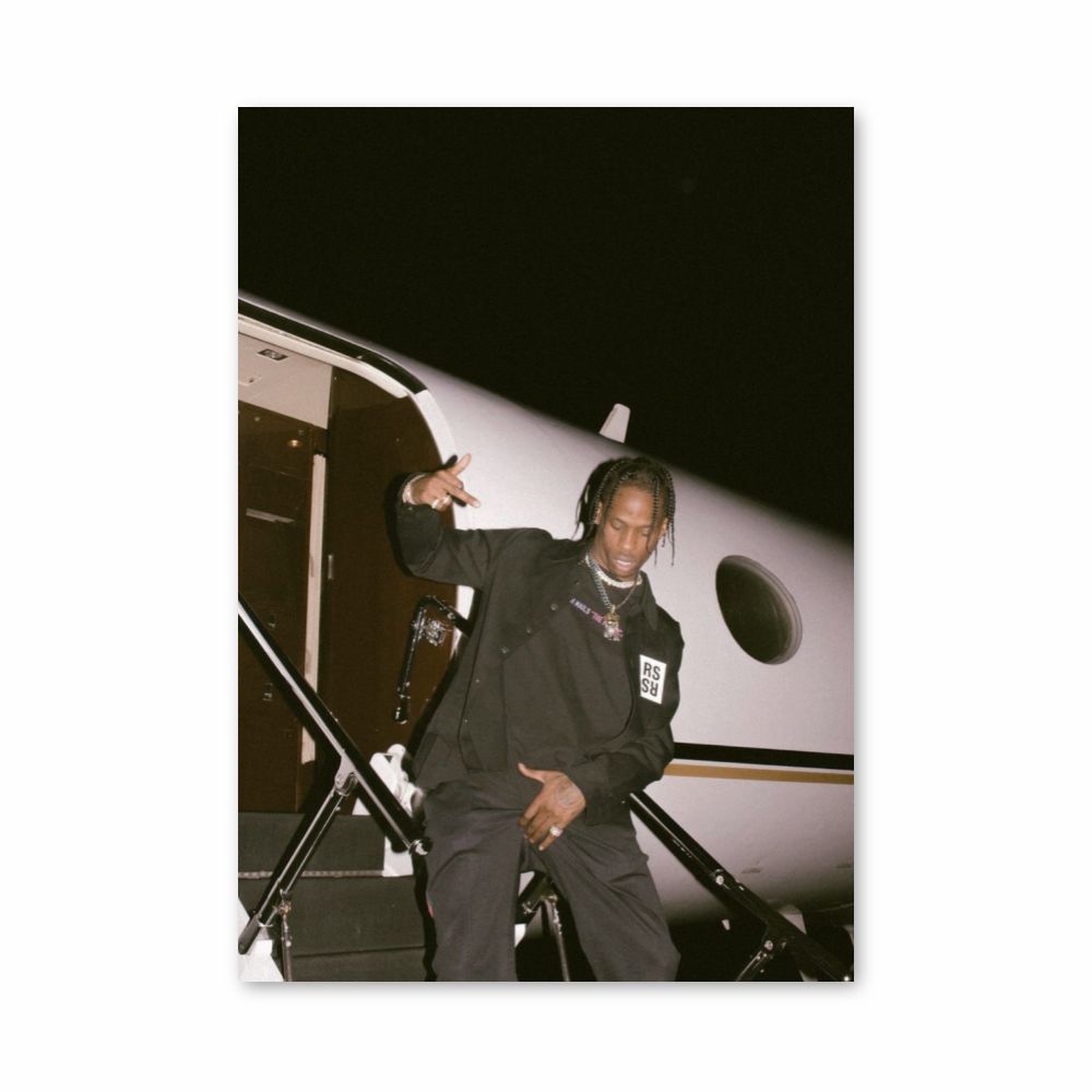 Travis Scott privéjetposter