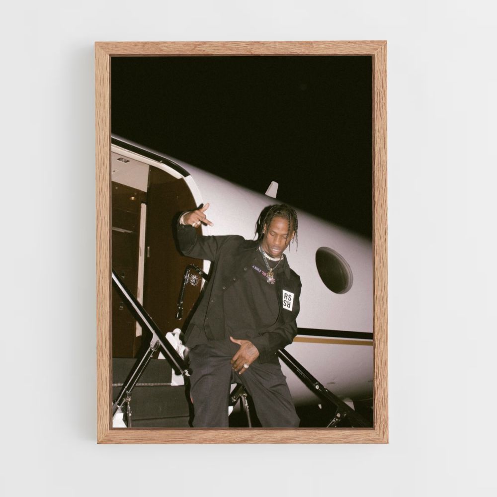 Travis Scott privéjetposter