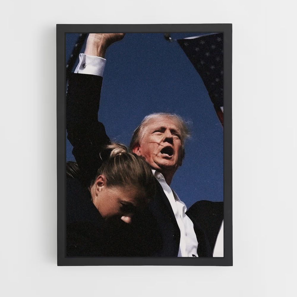 Affiche Trump-aanval