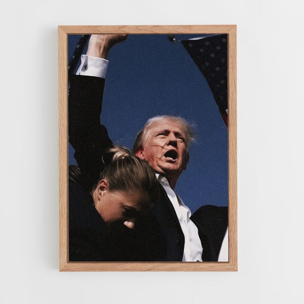 Affiche Trump-aanval