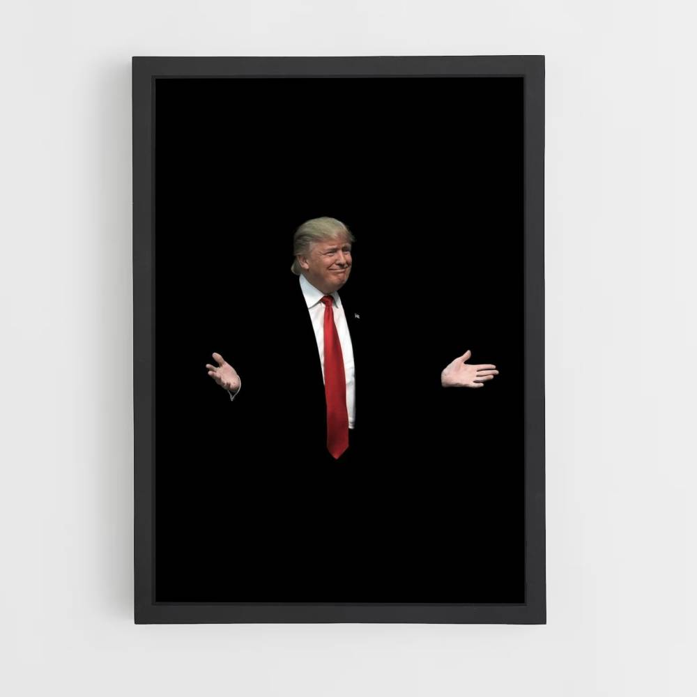 Affiche Donald Trump Zwart