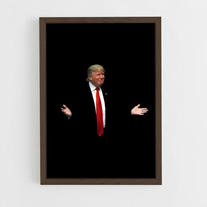 trump-7 cadre Bois foncé