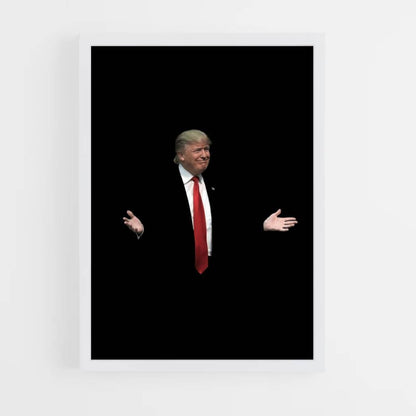 Affiche Donald Trump Zwart