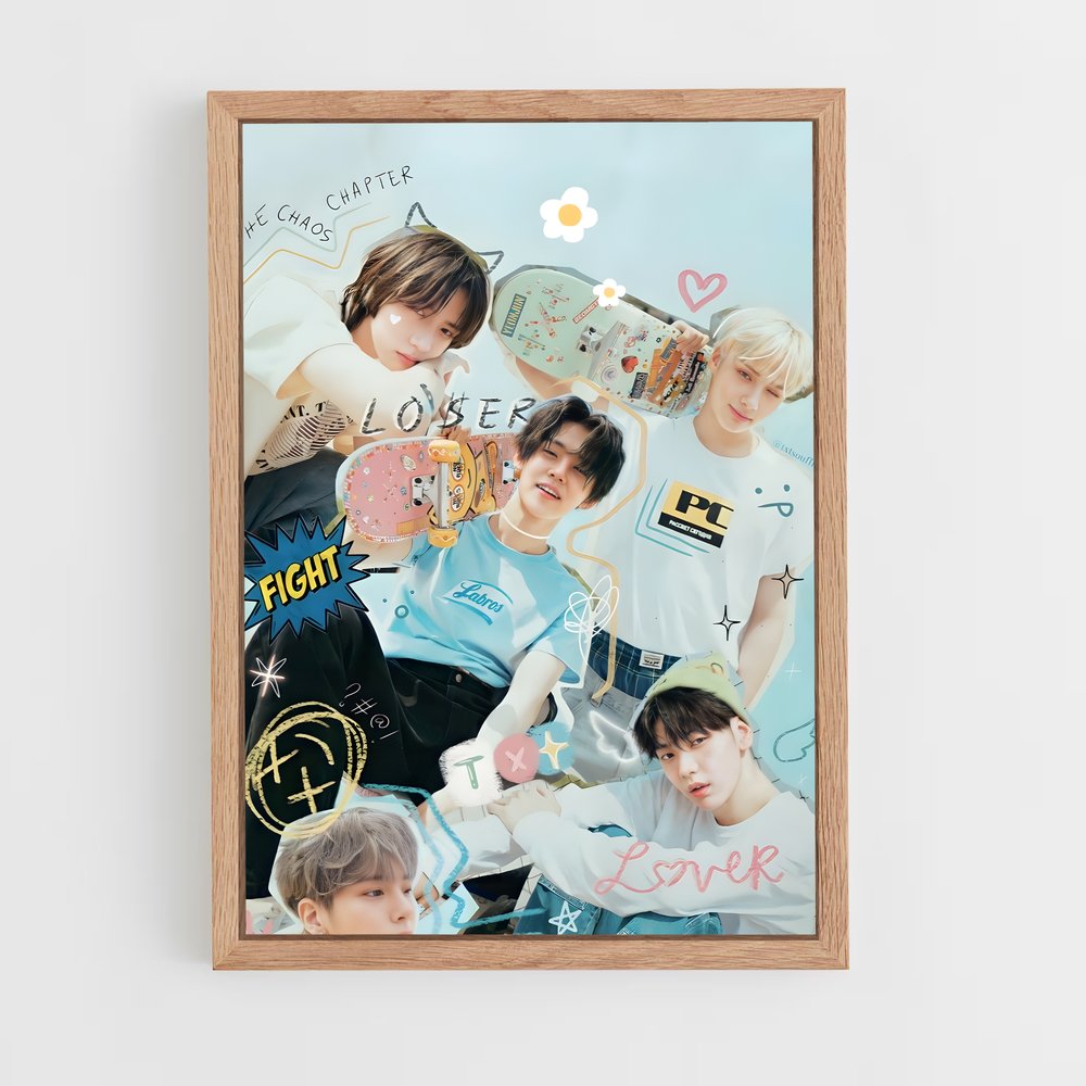 txt-1 cadre Bois clair