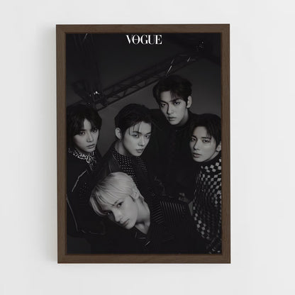 txt-3 cadre Bois foncé