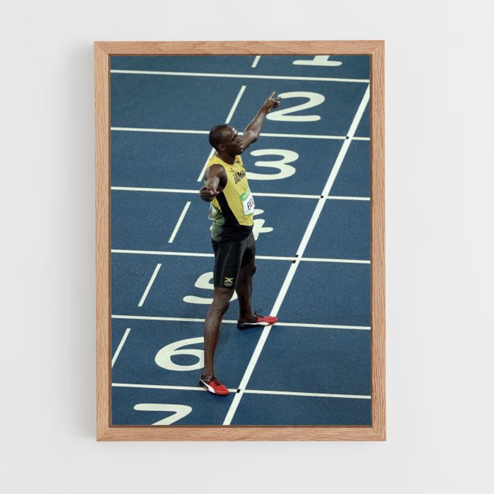 Poster Usain Bolt-kampioen