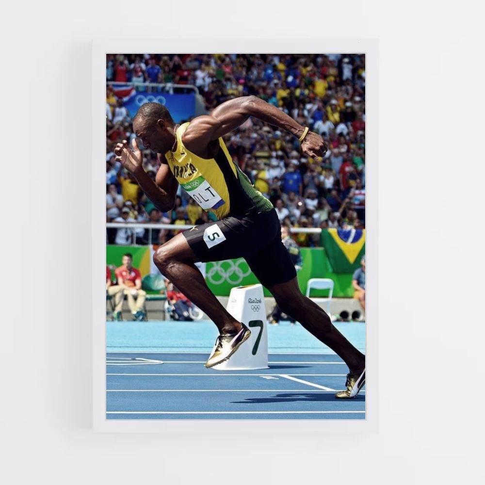 Poster Usain Bolt-sprint