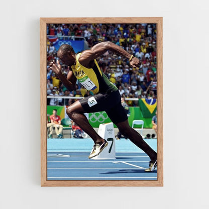 Poster Usain Bolt-sprint