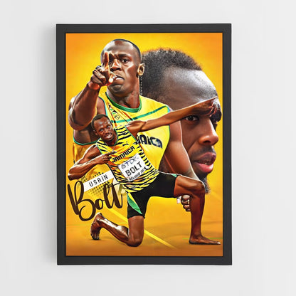 usain-bolt-6 cadre Noir