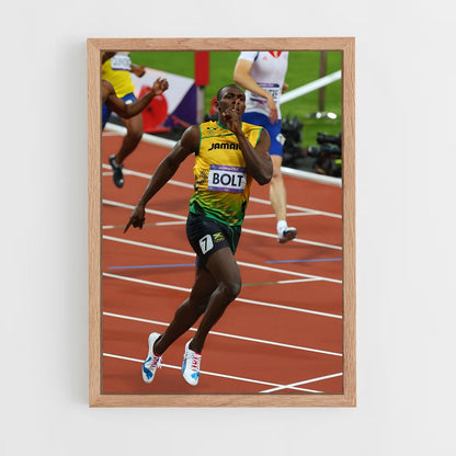 usain-bolt-8 cadre Bois clair