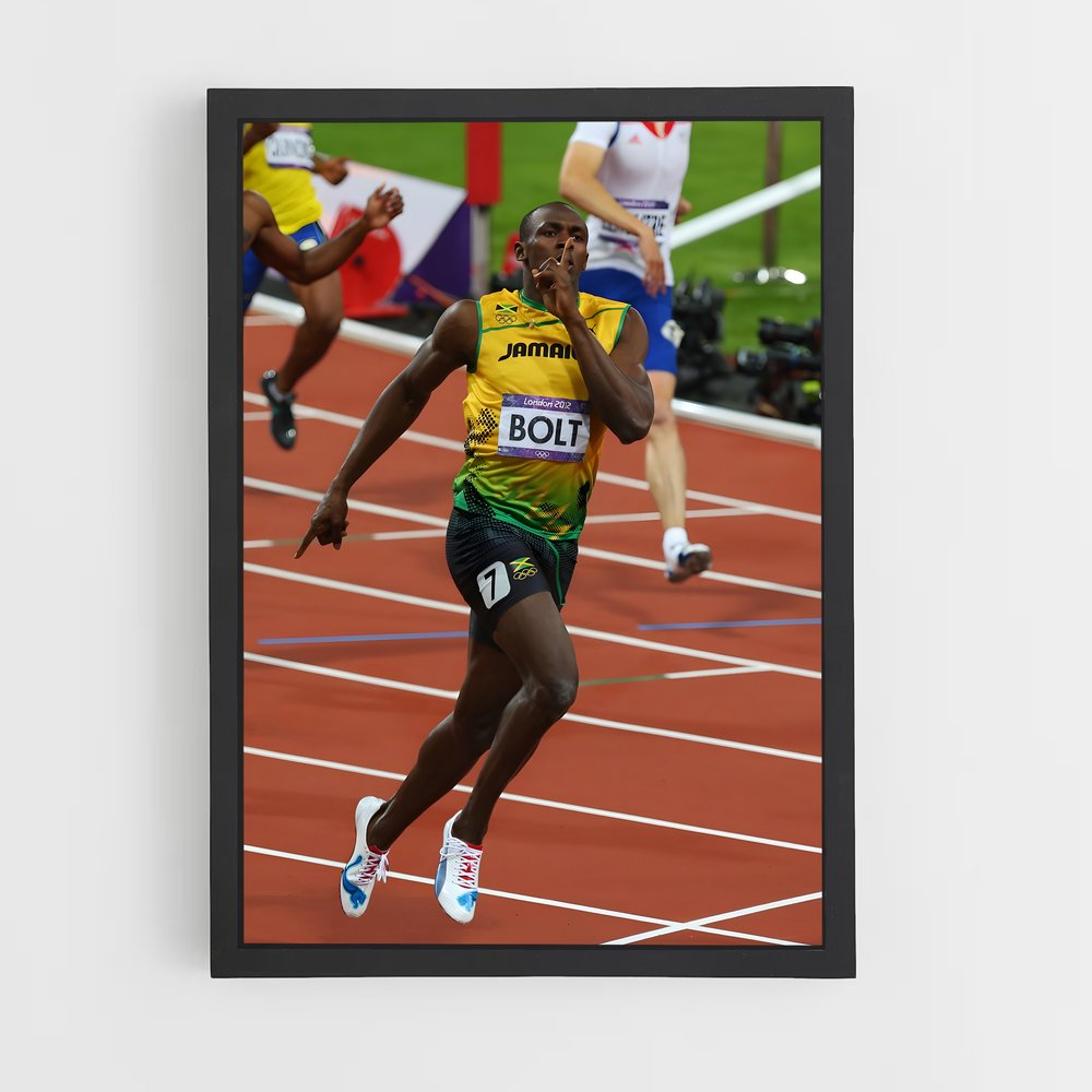 usain-bolt-8 cadre Noir