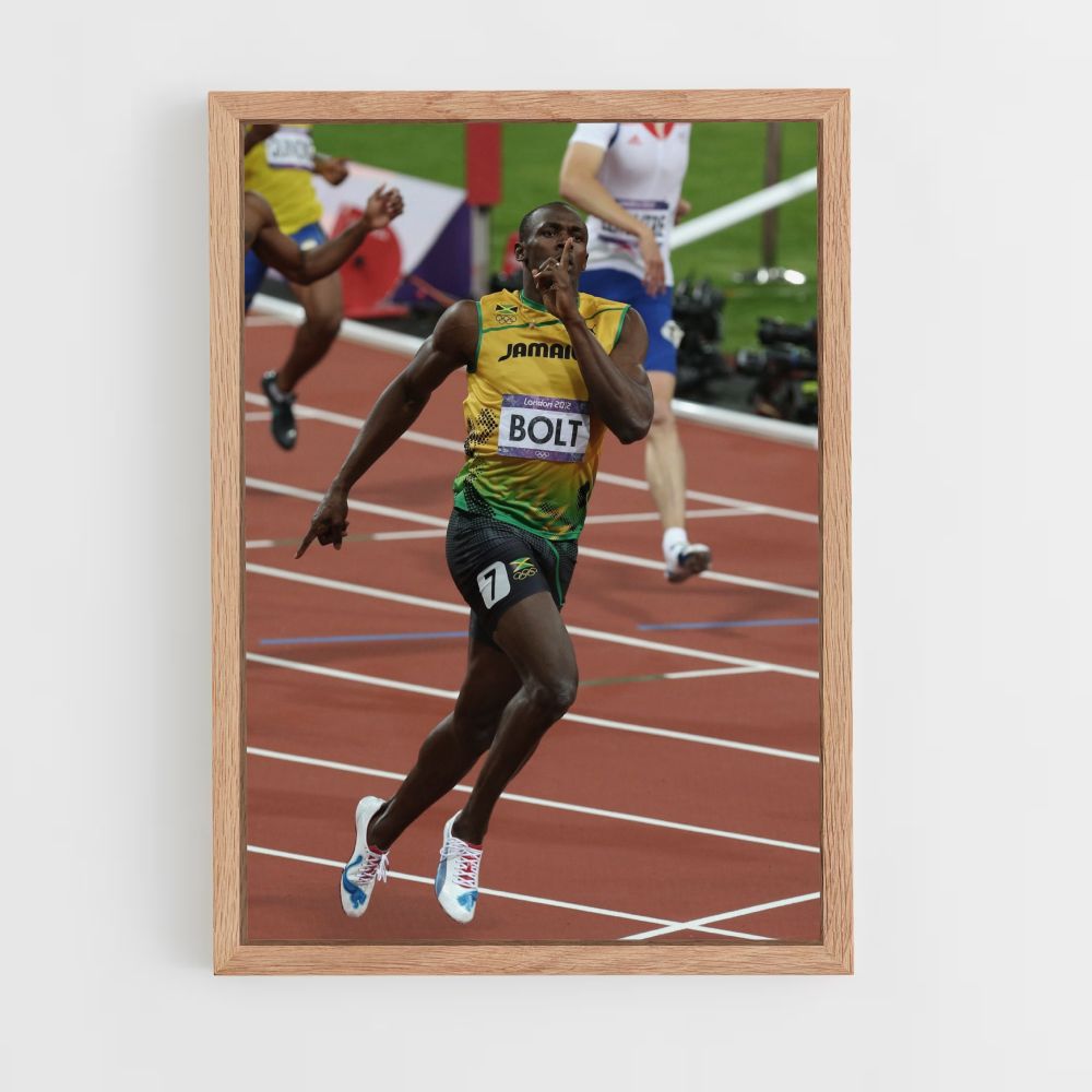 Affiche Usain Bolt-race