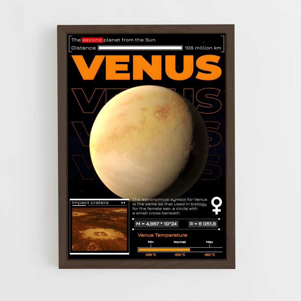 venus-2 cadre Bois foncé