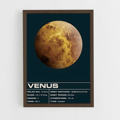 venus-8 cadre Bois foncé