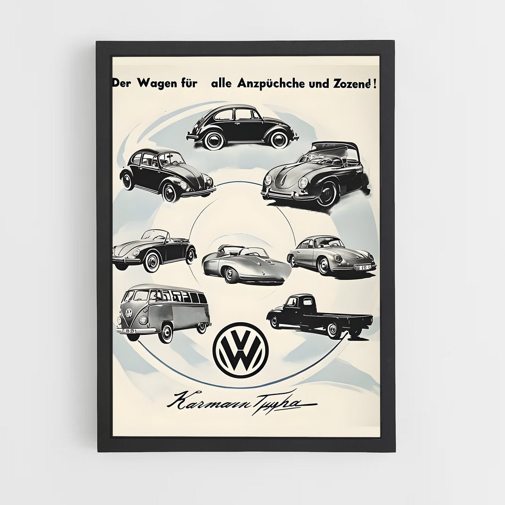volkswagen-3 cadre Noir