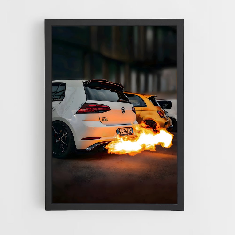 volkswagen-8 cadre Noir