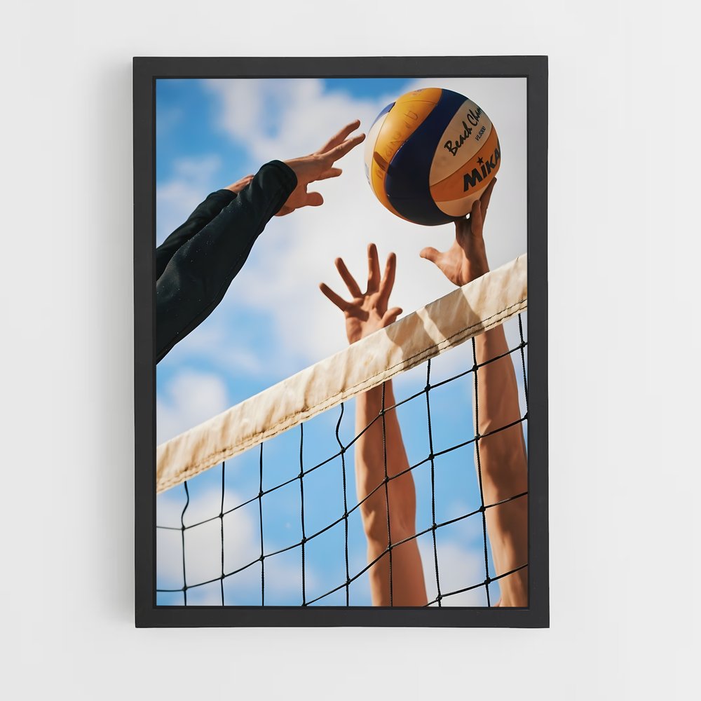 volleyball-17 cadre Noir