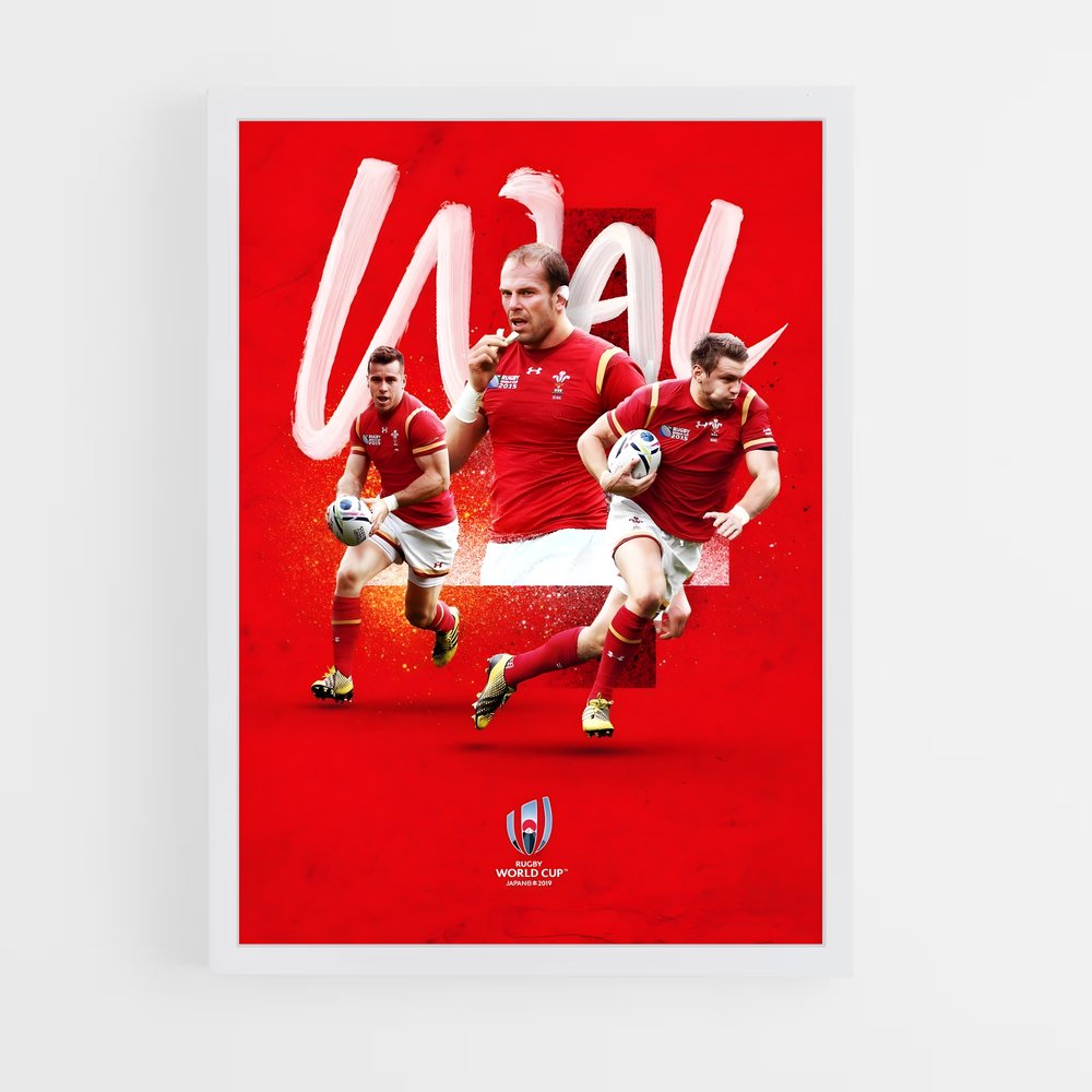 wales-rugby-10 cadre Blanc