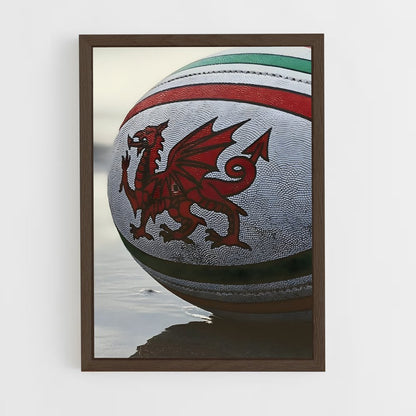wales-rugby-2 cadre Bois foncé