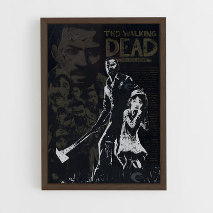walking-dead-22 cadre Bois foncé