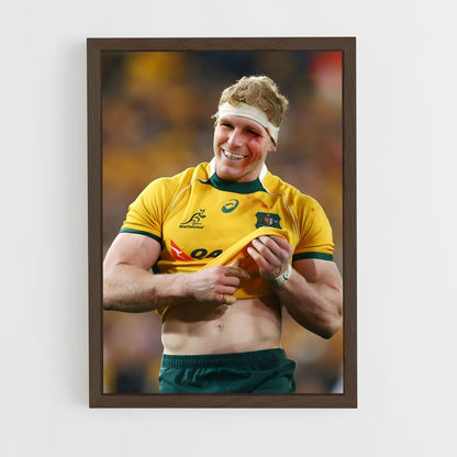 wallabies-9 cadre Bois foncé