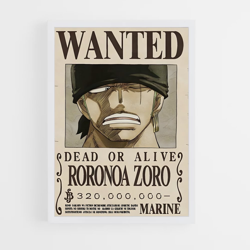 wanted-one-piece-12 cadre Blanc